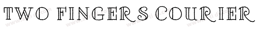 Two Fingers Courier字体转换
